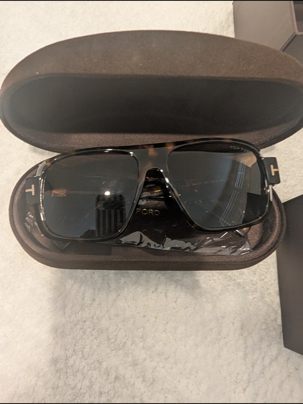 Tom Ford Men's Tortoise Shell Aviator Sunglasses - Brown/Black